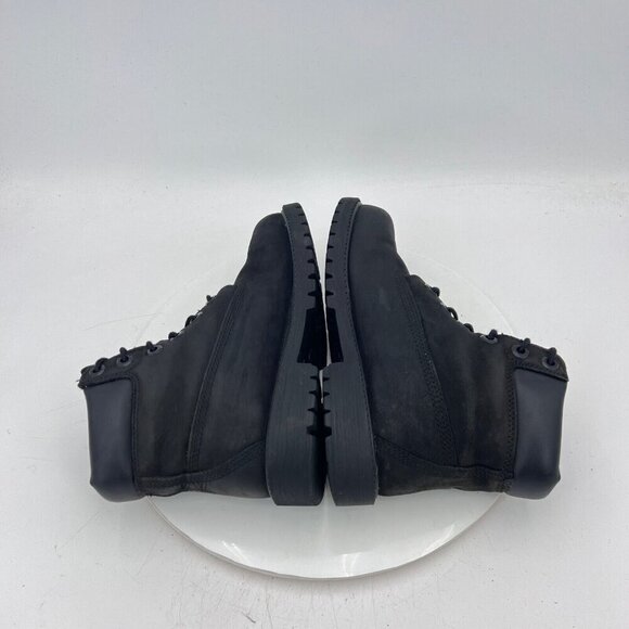 Timberland 6 Inch Kids Size 4 Women 5 12907 Black Nubuck Ankle Premium Boot - Picture 6 of 11